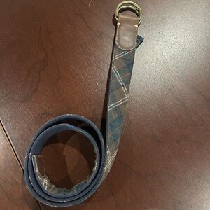 Pendleton Plaid Wool D-Ring Belt 47” Adjustable Double Loop Vintage Style